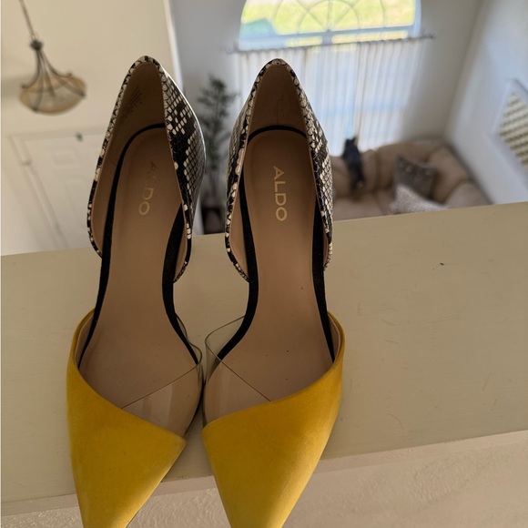 Aldo heels with snakeskin style size 6 - Picture 4 of 5